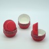 Huaswan Red Foil Cupcake Liners Mini Paper Baking Cups for