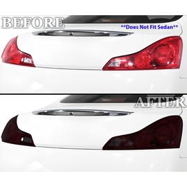 BOGAR TECH DESIGNS Precuts for Infiniti G37 2008-2013 Rear Taillight Tail Light Tint Kit PPF, Dark Smoke
