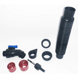 RainBarrel Linking Kit for linking two rain barrels together, Includes holesaw