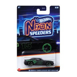 Hot Wheels Neon Racers HLH72-15 Dodge Challenger SRT Hellcat HRW80