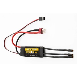 Powerfun 40A ESC 3S~4S LiPo Brushless Motor Speed Controller XT60 Connector BEC 5V 5A ESC for RC Plane Drone Car Airplane Overheat Protection