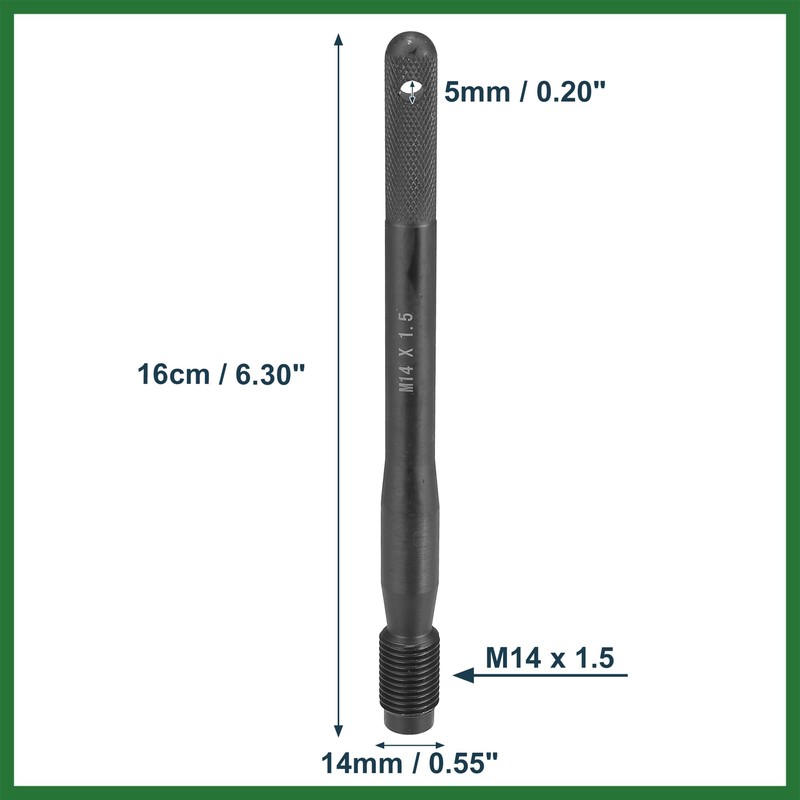 Motoforti 2pcs Black Carbon Steel Wheel Hangers Alignment Pin Tire