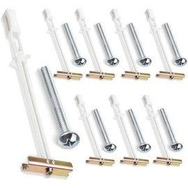 8 count Drywall Anchors with Included  for 1/4-20, Hollow Wall Anchors for Drywall Heavy Duty, Toggle  for Drywall, Holds up to 270lbs Each in 1/2-in Drywall for Hanging TVs, Cabinets, etc. - Color: 8