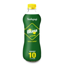 Sodapop Sirup Bluna Zitrone, schnell & einfach zubereitet, 1 Flasche ergibt 10 L Fertiggetränk, 500 ml