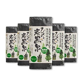 Additive-Free Hinoki Charcoal Black Spring (Facial Wash Soap), 5.3 oz (150 g) x 5 Sets