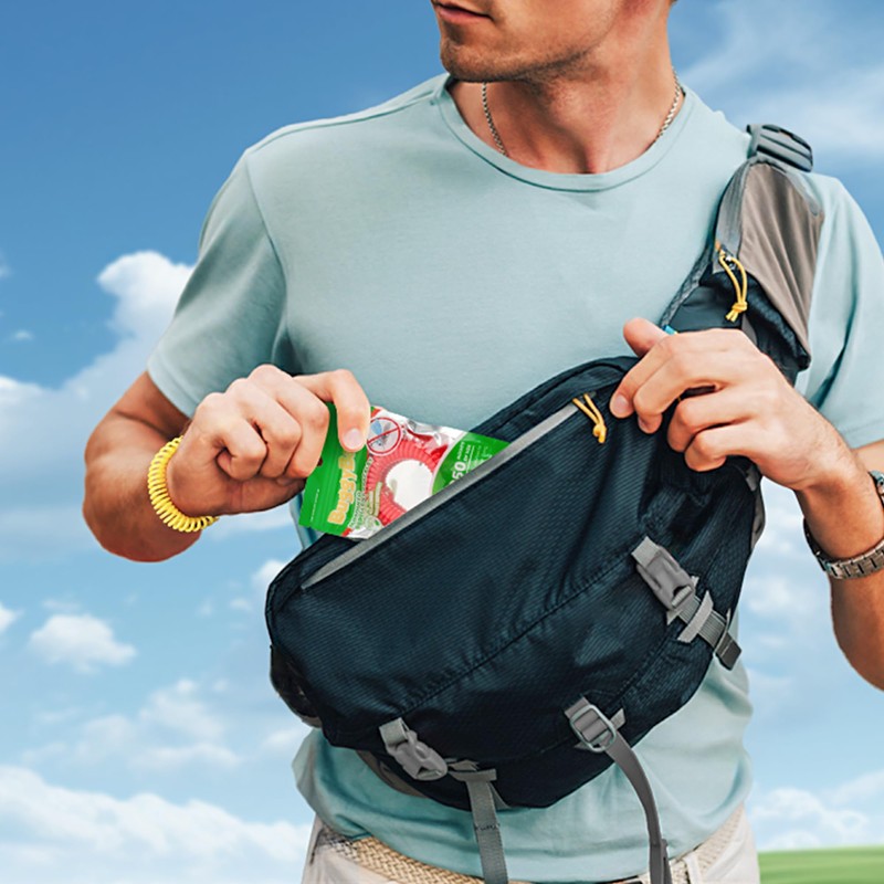 BuggyBands 12 Pack Mosquito Repellent Bracelets, Individually Wrapped, DEET Free,