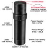 Heavy Duty Manual Pepper Grinder with More Pepper Output, Professional