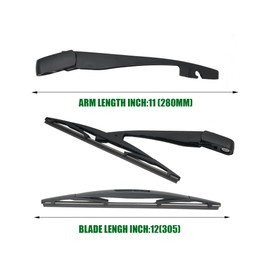 ACONTauto Rear Wiper Arm Blade Compatible with Honda HRV HR-V 2023. Rear Wiper Kits Accessories Parts, Back Window Wiper Arm Blade