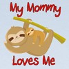 CafePress My Mommy Loves Me Sloth Baby Blanket, Super Soft