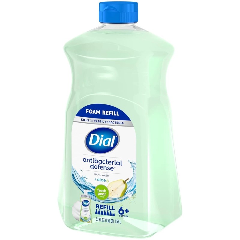 Dial Antibacterial Fresh Pear Hand Soap Refill 52 Fl Oz
