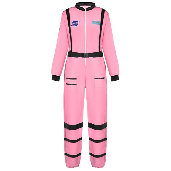 Spooktacular Creations Pink Adult Women Astronaut Costume, Outer Space Costume
