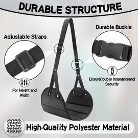 Airplane Foot Hammock Travel Essentials - Foot Rest Under Desk for Flying and Plane Comfort - Repose Pied Flight Footrest