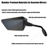 MAMIKO Universal Motorcycle ATV Scooter Mirrors with 8mm 10mm Bolt,