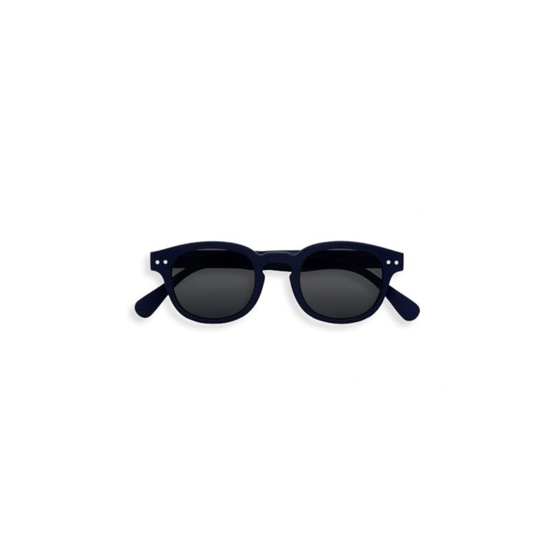 Ijipiji Junior Sunglasses for Kids, #C Model, Boston (Navy Blue/Gray),