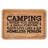 Funny Camping Wooden Chopping Board Quirky Novelty Gift for Campers