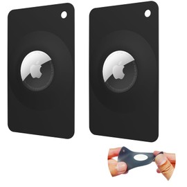 Dingfeiyu Kartenetui für Airtag, AirTag Wallet Portemonnaie Kartenhalter für Geldbörse, Handtasche, Rucksack, Geldbörse, Clutch, Handgelenk, Schmaler Kreditkartengröße & Ultraleicht