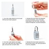 Ysimple Lock with Combination Code, 4 Packs 3 Digit Anti-Rust