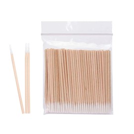 100 Pcs Count Microblading Cotton Swabs,7 cm Cotton Buds,Cotton Tipped Applicator,Diaposable Cotton-Tipped Applicator,Single Headed Pointed Cotton-Buds,for Eyebrow Tattoo Beauty Make-up Color