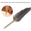 Feather Pen Exquisite Pattern Quaint Texture Comfortable Grip Stainless Steel