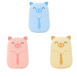 DDKY Paper Soap Flakes, 3 Boxes Paper Soap Flakes, Portable Mini Paper Soap Flakes for Travel, Camping, Outdoor Hiking