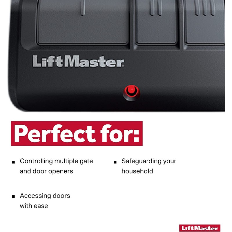 Liftmaster 893MAX 3-Button Remote Control - for Garage, Gate Openers,