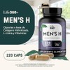 Life 360 Men Hair Colágeno Hidrolizado Biotina 220 Cápsulas