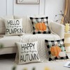 Dotegu Fall Pillow Covers 18x18 Set of 4 for Autumn