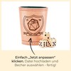 Individual Dice Cup with Own Engraving Motif + 6 Dice