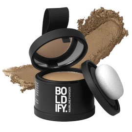 BOLDIFY Hairline Powder - Root Touch Up Hair Color for Gray Coverage - Bald Spot Concealing Hair Powder for Women & Men - 24-Hour Stain-Proof - Dark Blonde