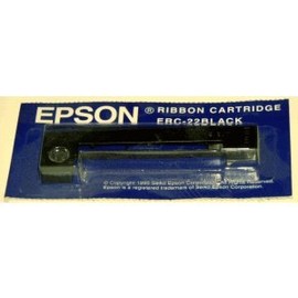 Genuine Epson (ERC-22B) Black Ribbon Cartridge For: M-180, M-181, M-183, M-185 ERC-22B