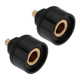 EMSea 2pcs 10/25 Male to 35/50 Female Brass Adapter Brass Welding Machine Adapter Connector for Welding Machine Plasma Cutting Machine