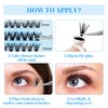 Individual Eyelashes Set 240 Pieces D Crul 15-20 mm Clusters