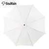 SoulRain 48" White Stick Umbrella – Large Windproof Wedding Umbrella