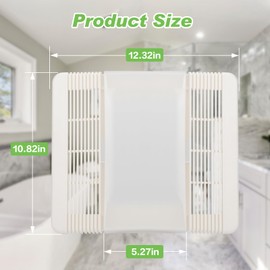 85315000 Nutone bathroom fan cover replacement, Bathroom Exhaust Fan Cover Compatible with Broan-Nutone Replacement for 663,663N,663FL,663L,663LN,669L,669LN,669FN,763RL,763RLN,769RL,769RLN