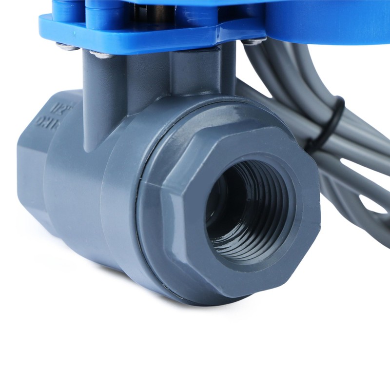 U.S. Solid 1/2 in UPVC Motorized Ball Valve - Plastic