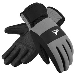 Achiou Kids Ski Gloves, Waterproof Winter Snow Gloves for Kids, Touchscreen Warm Snowboard Gloves for Boys Girls Children Skiing Cycling