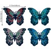 8 Pcs Butterfly Sew on Patches Double Layer Butterfly Embroidered