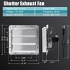 Criditpid 10 Inch Shutter Exhaust Fan with Speed Controller and