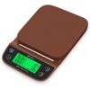 OcioDual WH-B25 Kitchen Scales Brown Digital Baking Scales LCD LED
