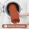 Bathroom Rugs Sets 3 Piece, Burnt Orange 17"x24"+20"x32"+20"x24"