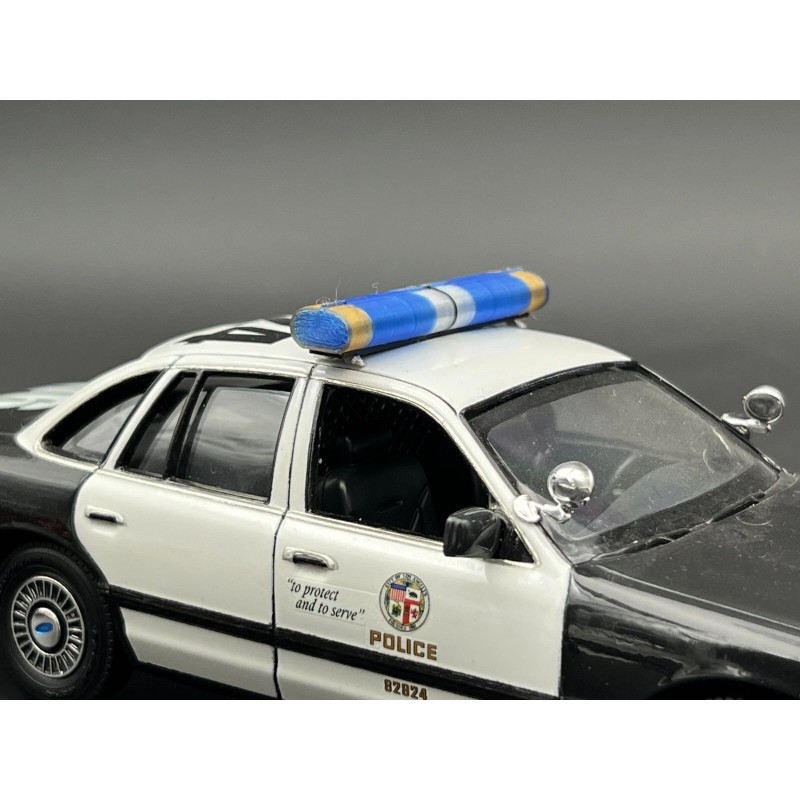 LED Ready Lightbar 1/24 1/25 LED Ready AeroDynic Lightbar Blue