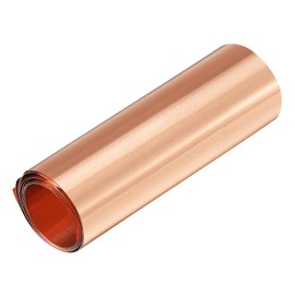 METALLIXITY 1pc Pure Copper Sheet (1000mm*100mm*0.01mm) Metal Copper Plate for Home Kitchen Backsplash Craft Projects