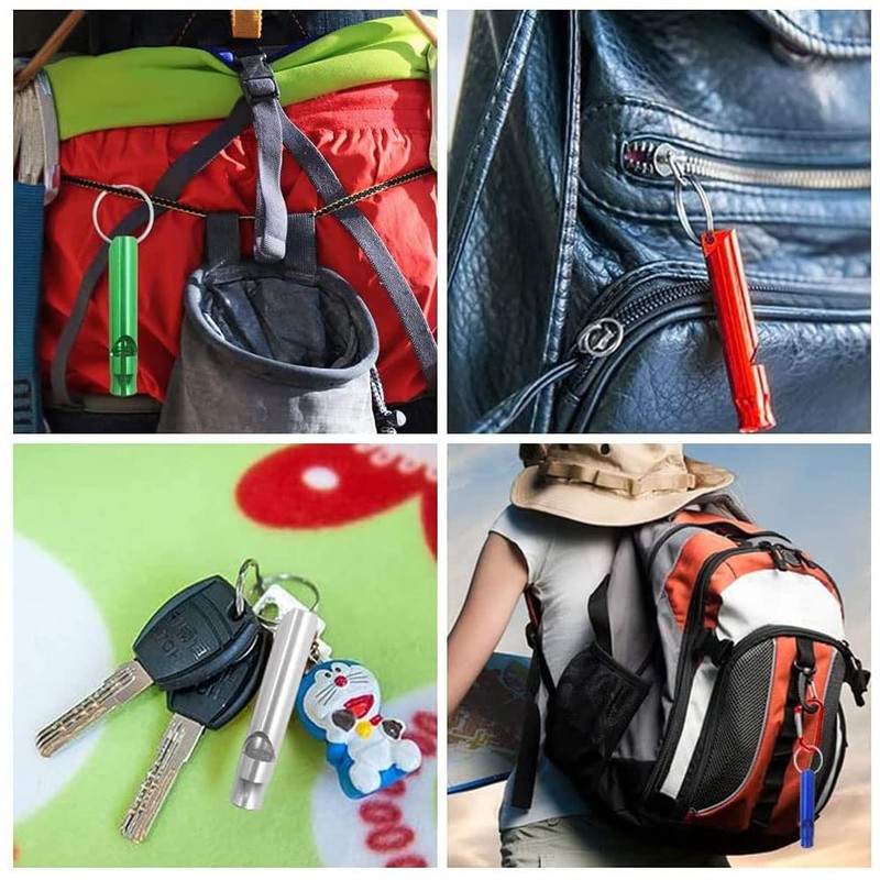 5 * Safety Whistle, Emergency Whistle Survival Emergency Mini Whistle Aluminium