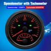 ARTILAURA GPS Speedometer 0-120MPH with Tachometer 8000 RPM Gauge 85mm