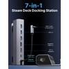 JSAUX Docking Station Compatible with Steam Deck/ROG Ally, 7-in-1 Steam