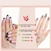 XCVPL Press-On Nails – Medium Almond French Tip Design with