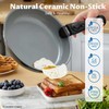 BEZIA Induction Cookware with Healthy Ceramic Coating, Nonstick Pots and