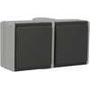 UNITEC Aquarius FR 45245L Socket 2-Way Surface-Mounted Loose Grey /