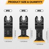 Bionso 20PCS Titanium Oscillating Tool Blade Cuts Metal and Wood,