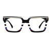 Zeelool Stylish Rectangle Eyeglasses Thick Frame Glasses for women/Men with